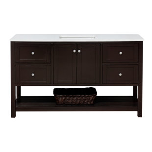 60 Inch Brown Bathroom Vanities You'll Love | Wayfair
